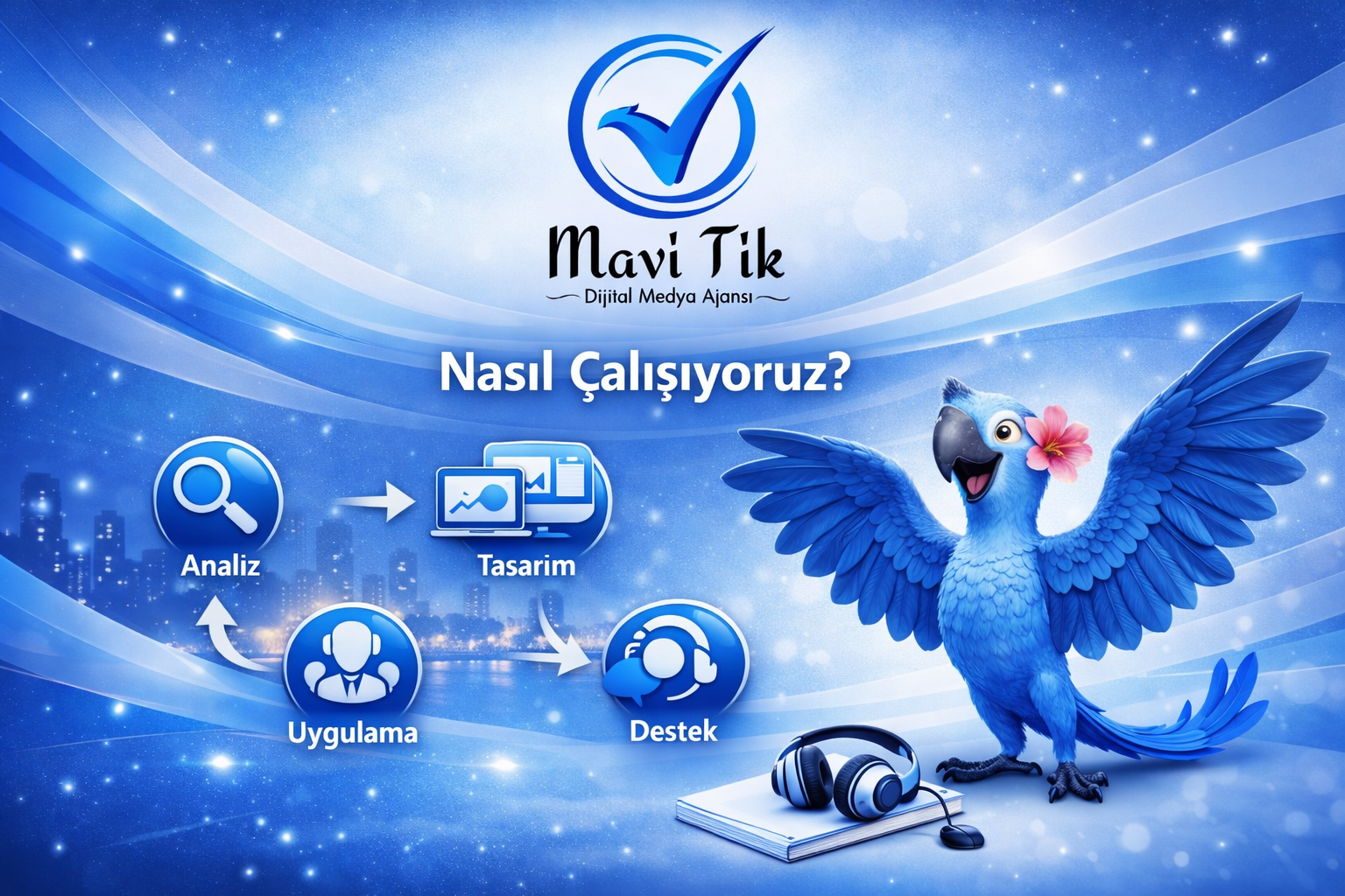 Mavi Tik Medya İş Akışı